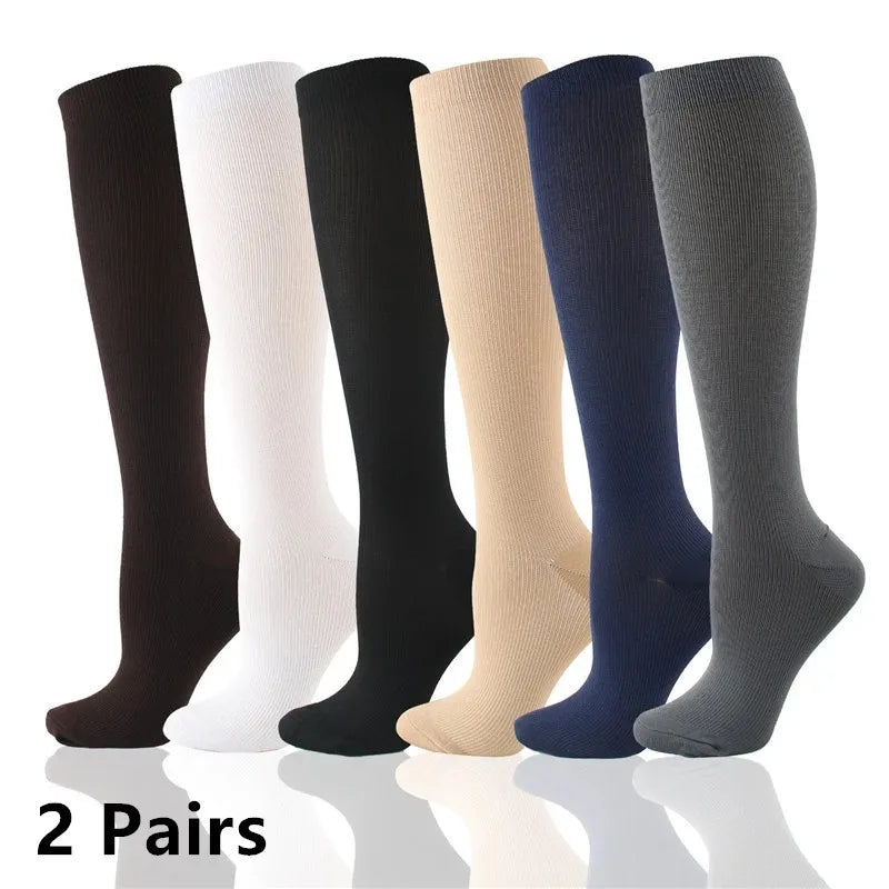 Black Compression Socks 2 Pairs