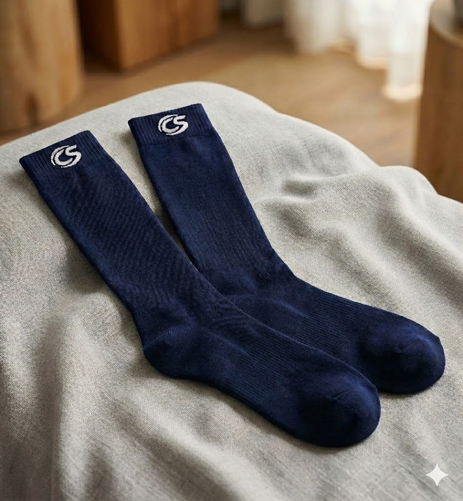 Navy Blue Compression Socks