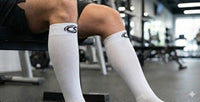 White Compression Socks